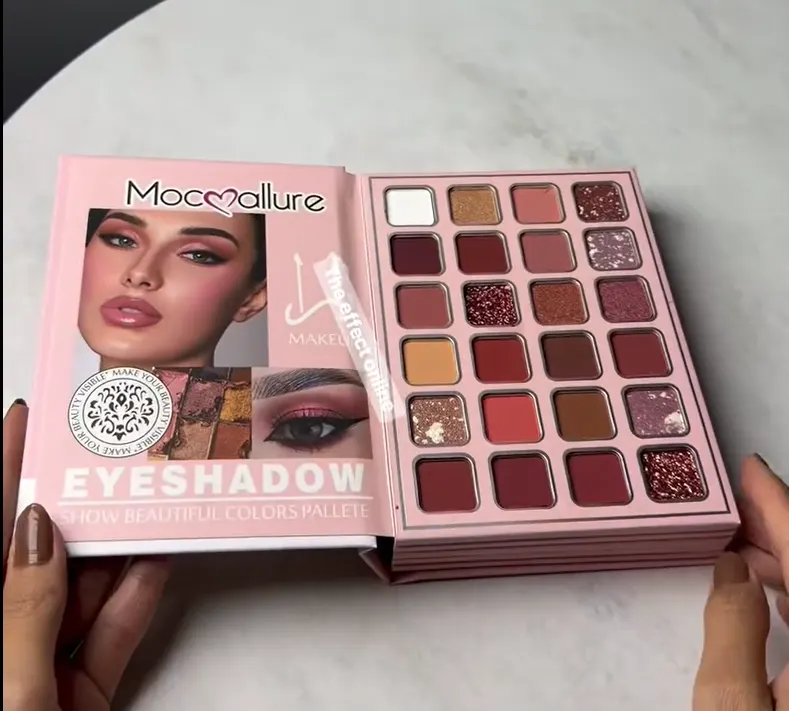 All-in-One Makeup Book Palettee – Eyeshadow, Lip Colors &amp; Face Contour Kit